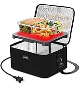 Aotto Portable Oven, 110V Portable Microwave Food Warmer with Wall Plug, Mini Heated Lunch Box Wa...