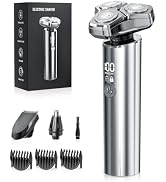 Electric Razor for Men,10,000RPM High-Speed Motor, IPX8 Waterproof, USB Fast Charging, Quick Char...