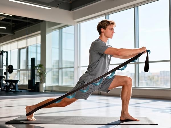 yoga strap for stretching