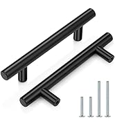 Probrico 30 Pack| 6 Inch Black Cabinet Handles with 3-1/2 Inch Hole Center Stainless Steel Cabine...