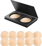 VOCH GALA 5 Pairs Nipple Cover for Women Reusable, Adhesive Silicone Nipple Pasties, Sticky Bra P...