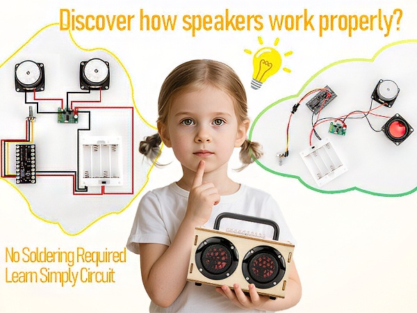 DIY Speaker Kits for 8 9 10 11 12 13 14 15 16 boys & girls birthday christmas