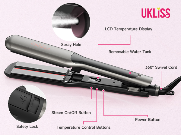 flat iron titanium
