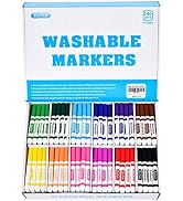 Rarlan Washable Markers Bulk for Kids, Bulk pack, 12 Colors, 240 Count | Broad Line Conical Tip C...