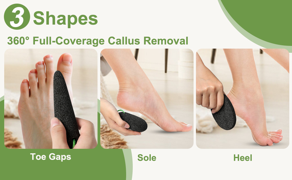 pumice stone for toes, sole, heels, hands, elbows