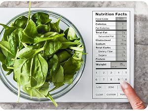 Save macros on food scale with nutritional calculator smart food scale