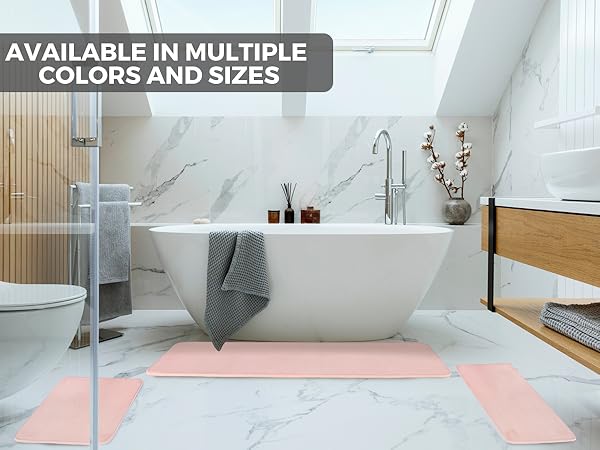 pink bathroom rug