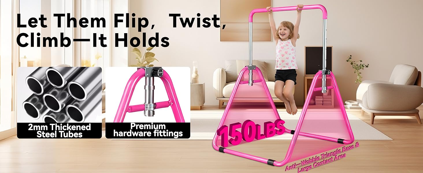 gymnastic bars for kids at home
