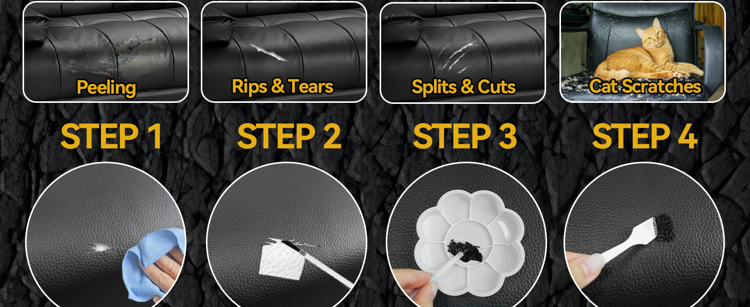 Black Leather Repair Kit