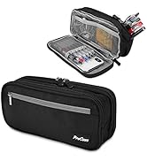 Pencil Case Pen Bag, ProCase Two Layers Big Capacity Pencil Pouch Pen Organizer Durable Stationer...