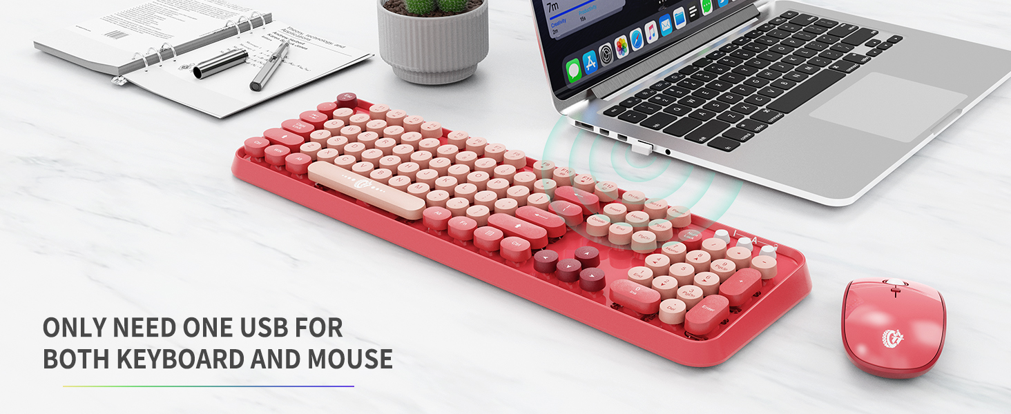 Wireless Keyboard and Mouse Combo