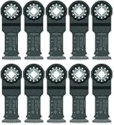 BOSCH OSL114JF-10 10-Pack 1-1/4 In. Starlock Oscillating Multi Tool Wood Curved-Tec Bi-Metal Xtra...