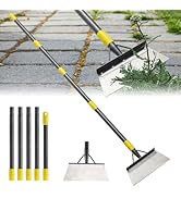 Garden Flat Shovel, Weeding Tool, 60 Inch Multifunctional Garden Cleaning Shovels, Heavy Duty Flo...
