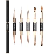 Double-Ended Acrylic Nail Art Brushes Set, Etercycle Gel Polish Nail Art Design Pen Painting Tool...