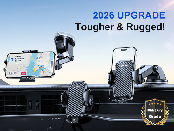Strong suction cup car phone holder