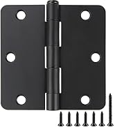18 Pack Black Door Hinges Black Matte Black Hinges for Doors 3 1/2 Interior Door Hinges 3.5