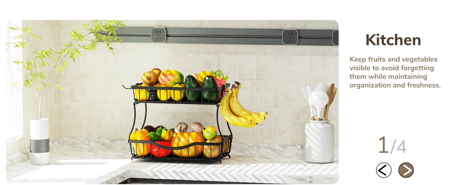 banana holder storage basket kitchen organization storage baskets