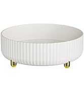 8.66" Rotating Cosmetics Storage Tray - White, Desktop Organizer for Skincare Products