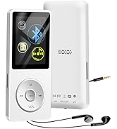 Bluetooth MP3 Player with 64GB TF Card, Skybess MP3 Music Players with Speaker, Mini MP3 Media Pl...