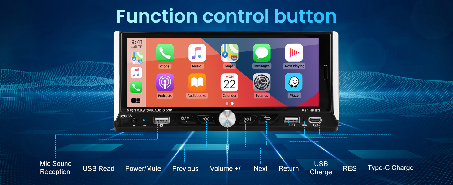 Single Din Car Stereo