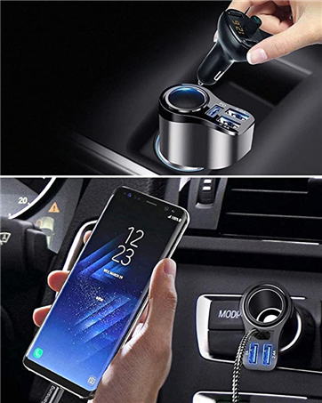 12v Cigarette Lighter Adapter Cigarette Lighter USB Charger Splitter Car Charger extension socket