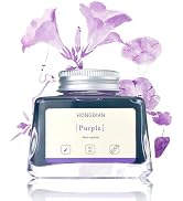 Hongdian Fountain Pen Bottled Ink Purple Color, 60ml Non Carbon Inkwell Bottle, Artist Calligraph...