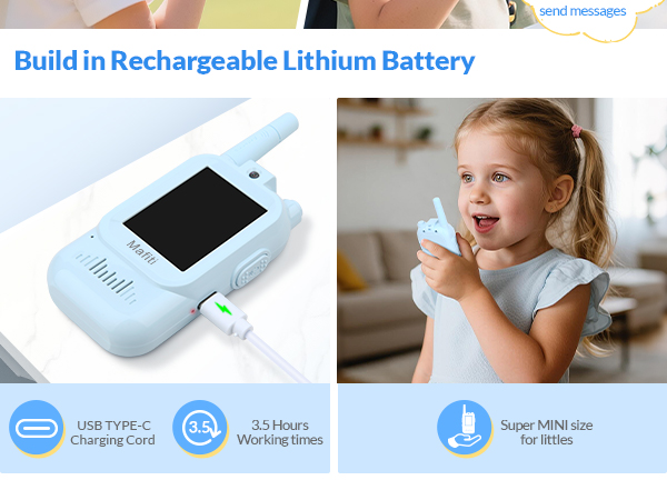rechargeable walkie talkies