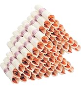 ISFANGCO 100 Pack Pre Rolled Rose Gold Plastic Silverware Set with Napkins,Disposable Wrapped Hea...