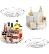LAMU 4 Pack Lazy Susan Organizer 9 inch Lazy Susan Turntable for Cabinet, Rotating Spice Organiza...