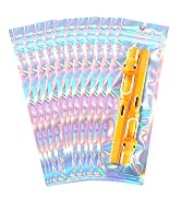 100 Pcs 2.4x9 inch Holographic Pen Bags