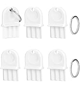 6 Pcs Paper Towel Dispenser Key Hard Plastic Universal Waffle Toilet Paper Dispenser Key for Toil...