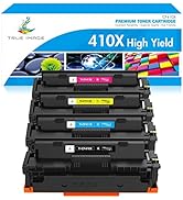 TRUE IMAGE Compatible Toner Cartridge Replacement for HP 410X 410A to use with Color Laserjet Pro...