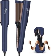 Aima Beauty 1 Inch Deep Wave Curling Iron Hair Crimper Waver Beach Waves Curling Wand, Memory Tim...