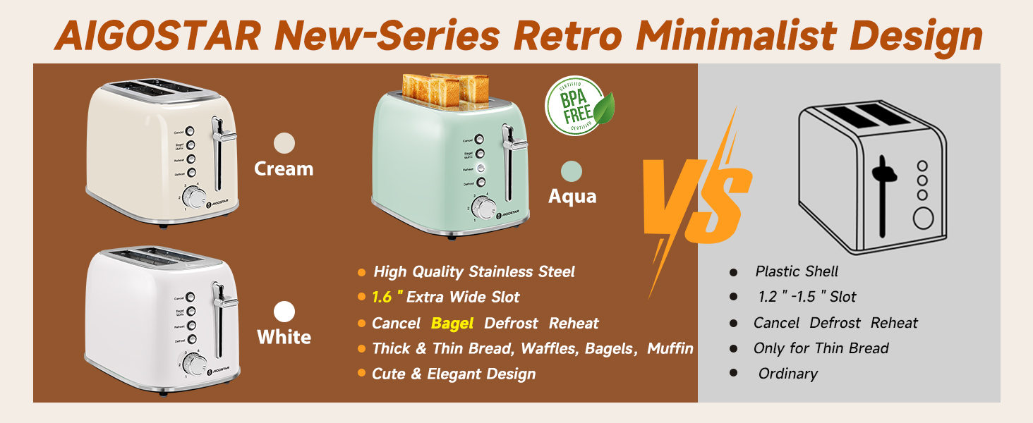 2 slice toasters best rated prime 5 stars white cream aqua toaster 2 slice