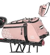 KEMIMOTO Bike Bag Rear Rack Bag Bicycle Trunk Bag, PVC Water Resistant Bicycle Pannier Bike Saddl...