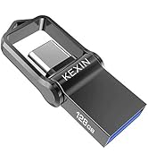 KEXIN 128GB USB C Flash Drive USB 3.0 Metal Dual Drive 128 GB USB Stick Pocket-Size OTG Memory St...