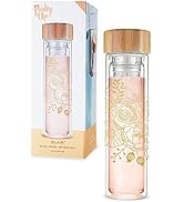 Pinky Up Blair Travel Tea Infuser Mug, Double Walled Insulated Travel Tumbler with Loose Leaf Tea...