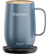 Kepwam Heated Coffee Mug T2-Plus, 20oz Leading Large Capacity Self Heating Coffee Mug, Up to 8 Hr...