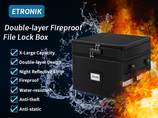 Fireproof document box