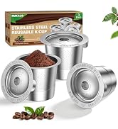 3-Pack Reusable Cups for Keurig: Stainless Steel Reusable Coffee Pods for Keurig 1.0 - Eco-Friend...