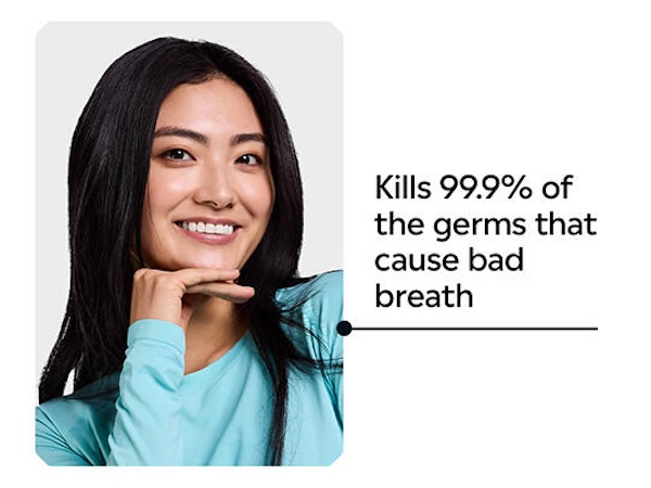 Kills 99.9% of the germs that cause bad breath