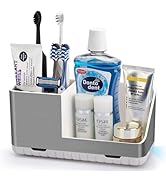 PARKMANI Toothbrush Holders for Bathroom Countertop, Electric Toothbrush and Toothpaste Holder, B...