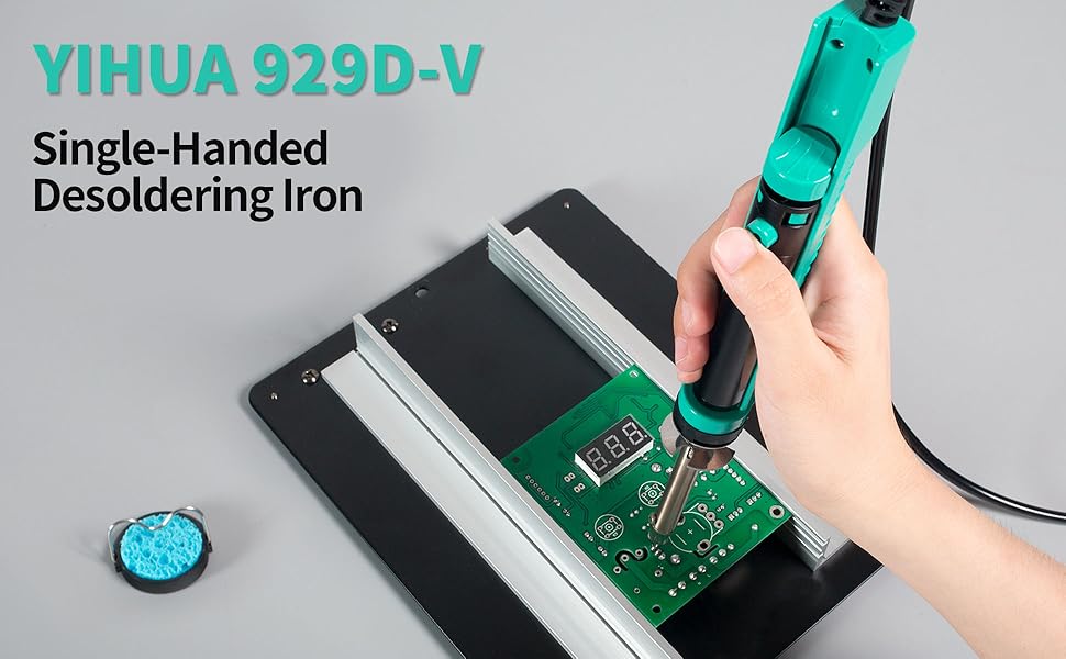 One-Hand desoldering iron (with integrated desoldering pump)