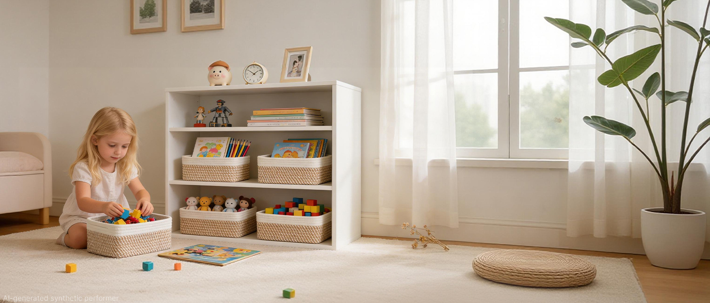 Small Storage Baskets for Shelves