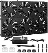 SUOHUI Computer Cooling Fan with 100V - 240V AC Power,Used for DIY Audio Video Network Cabinet Se...