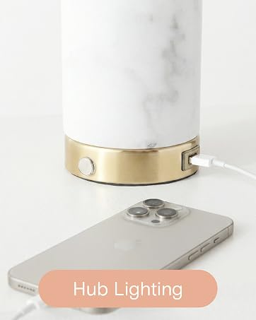 Brightech hub lighting wireless charging usb charging lamps