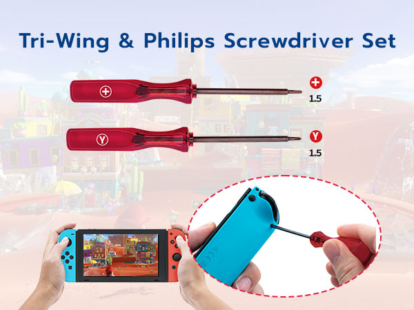 Tri-Wing & Philips Screwdriver Set