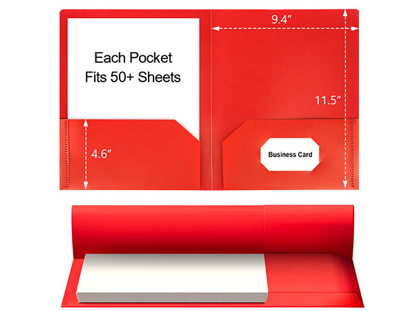 Plastic Folders with Pockets
