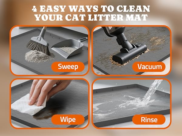 silicone cat litter mat gray
