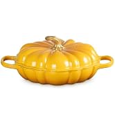 Le Creuset Enameled Cast Iron Signature Pumpkin Braiser, 2.75 qt., Nectar